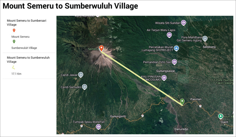 Disaster risk reduction communication during the Mount Semeru eruption in East Java, Indonesia.