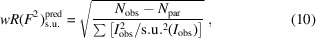 Two metrics for quantifying systematic errors in diffraction experiments: systematic errors in the variance of the observed intensities and agreement factor gap.