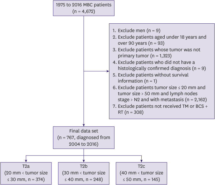 Clinical Implication of Subcategorizing T2 Category in Metaplastic Breast Cancer.