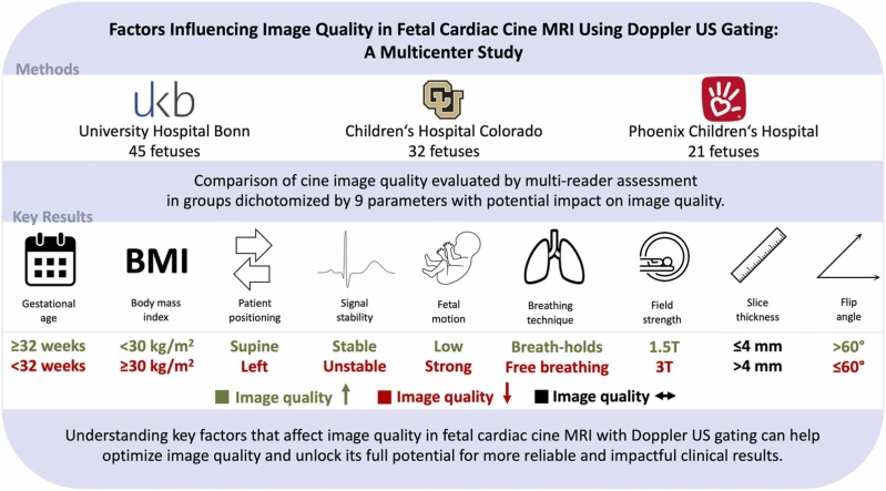 Factors influencing image quality in fetal cardiovascular magnetic resonance cine imaging using Doppler ultrasound gating: A multicenter study.