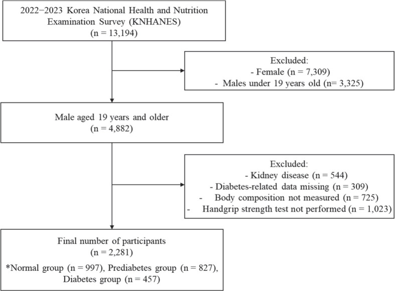 Association between extracellular-to-intracellular water ratio and type 2 diabetes mellitus in Korean males aged 19-80 years: analysis of KNHANES 2022-2023.