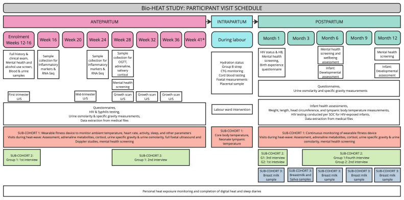 Study protocol for the Bio-HEAT study: Investigating the Biological pathways from HEAT exposure to preterm birth and other adverse maternal and child health outcomes in South Africa.