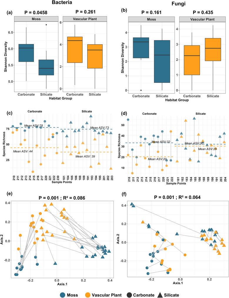 Mosses as extraordinary reservoir of microbial diversity: a comparative analysing of co-occurring 'plant-moss twins' in natural alpine ecosystem.