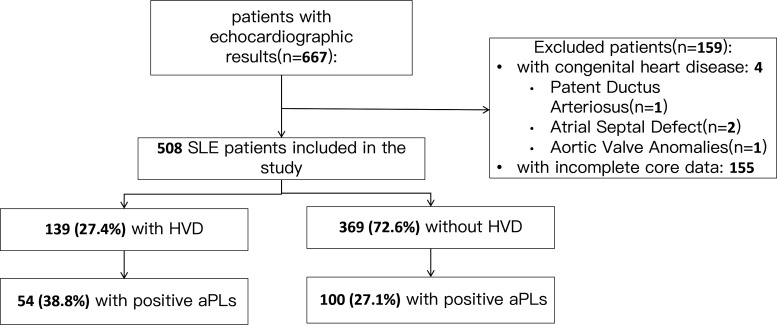 Impact of antiphospholipid antibodies on heart valve involvements in systemic lupus erythematosus: based on CSTAR cohort.