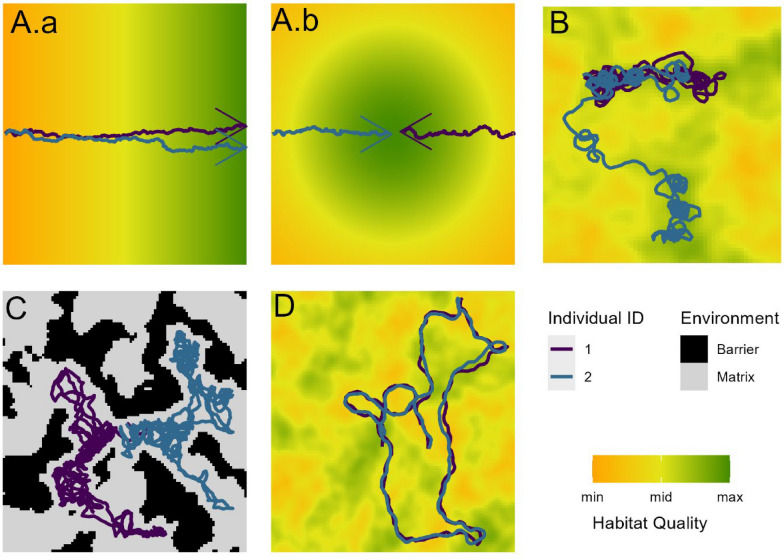 Considering landscape heterogeneity improves the inference of inter-individual interactions from movement data.