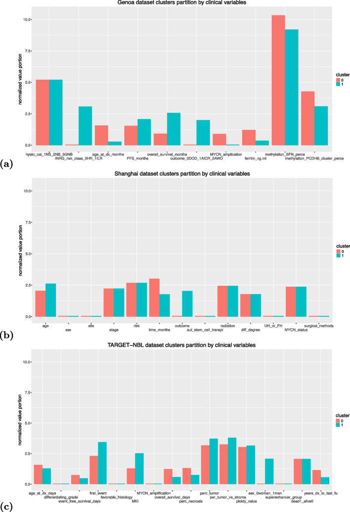 DBSCAN and DBCV application to open medical records heterogeneous data for identifying clinically significant clusters of patients with neuroblastoma.
