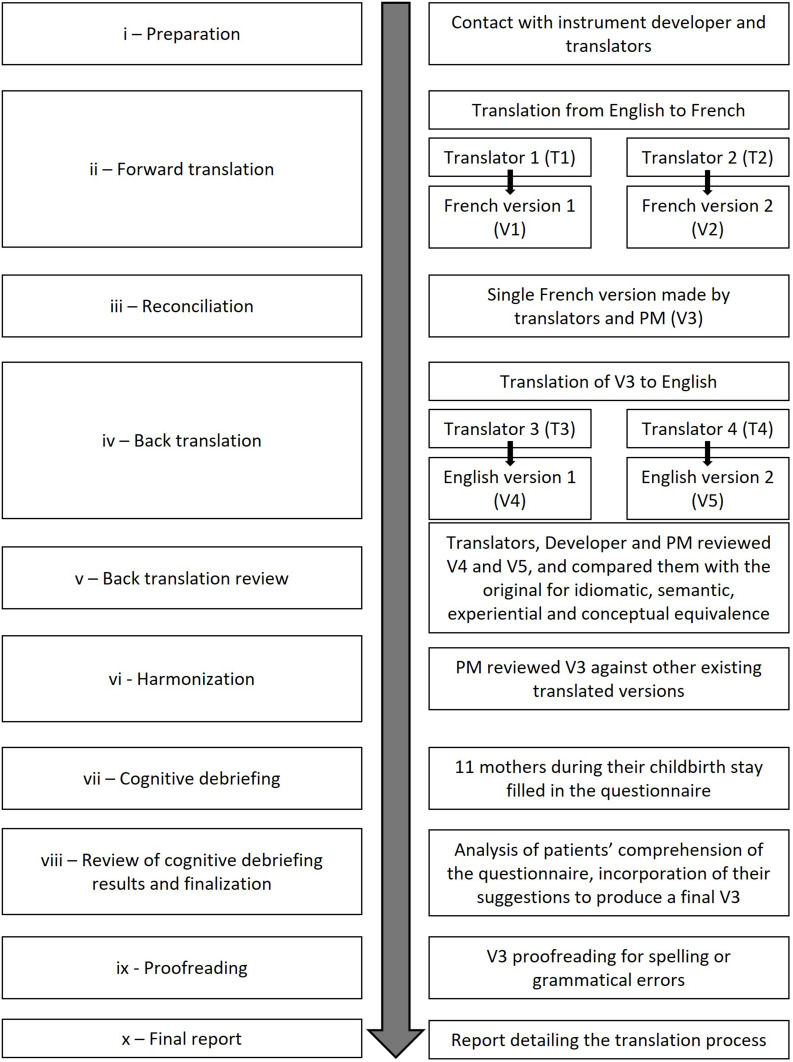 Translation and Cross-Cultural Adaptation into French of the Mother-to-Infant Bonding Scale.