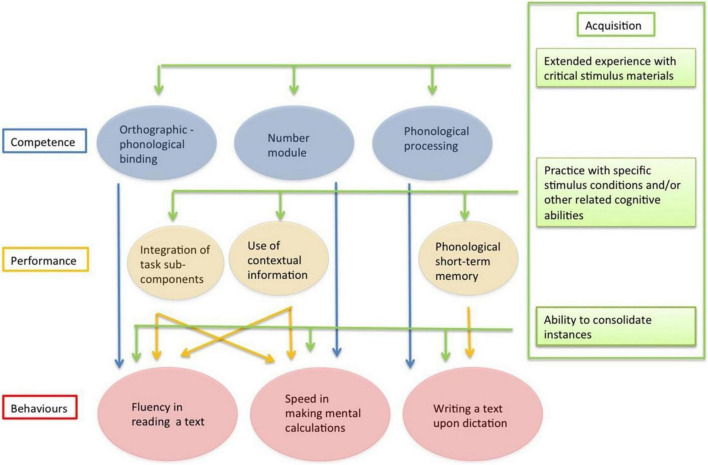 Impaired instance acquisition as a cause of the comorbidity of learning disorders in young adults.
