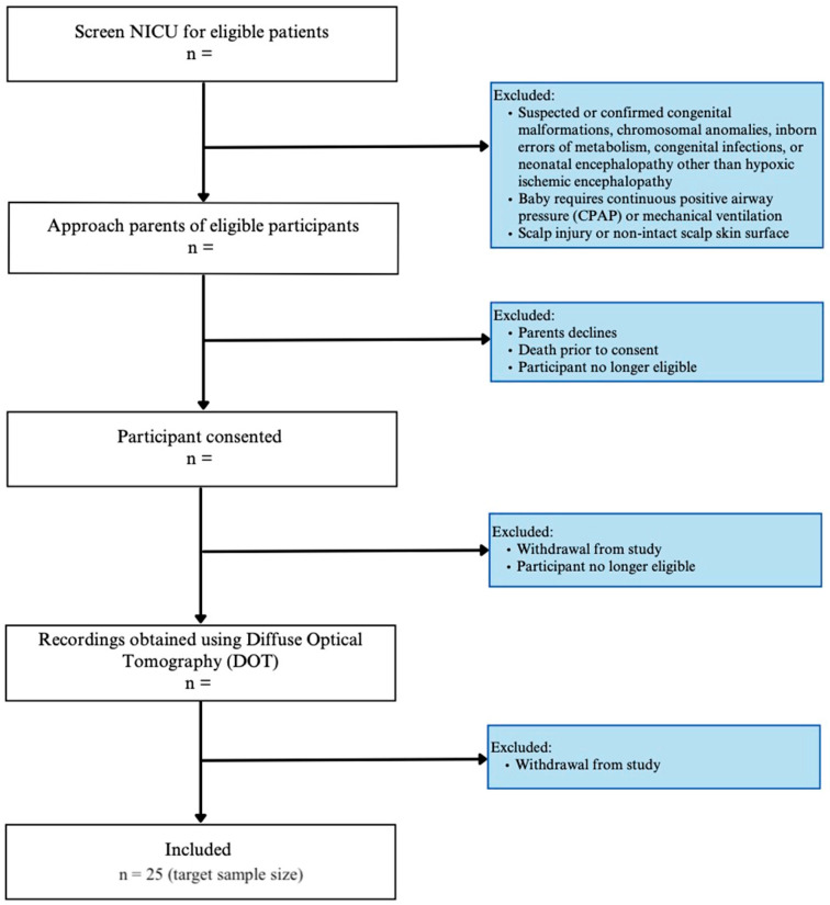Derivation of Novel Imaging Biomarkers of Neonatal Brain Injury Using Bedside Diffuse Optical Tomography: Protocol for a Prospective Feasibility Study.