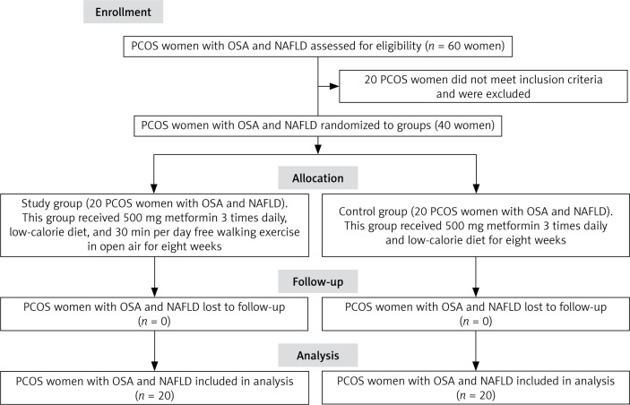 Effect of lifestyle changes on liver enzymes, triglycerides, sex hormones, and daytime sleepiness in polycystic ovarian syndrome women with obstructive sleep apnea and fatty liver - a randomized controlled trial.