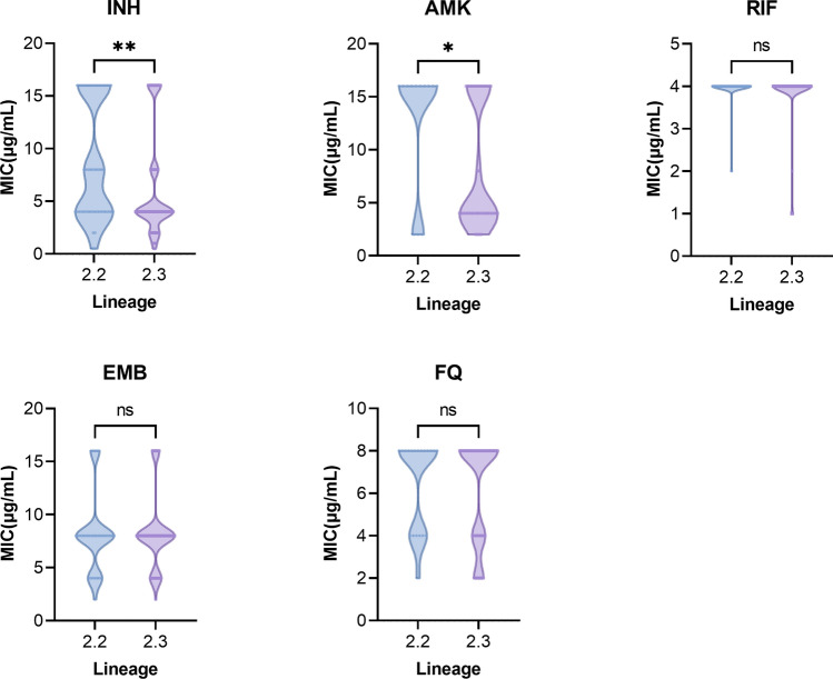 Impact of sublineage diversity on intrinsic susceptibility of Beijing genotype Mycobacterium tuberculosis.