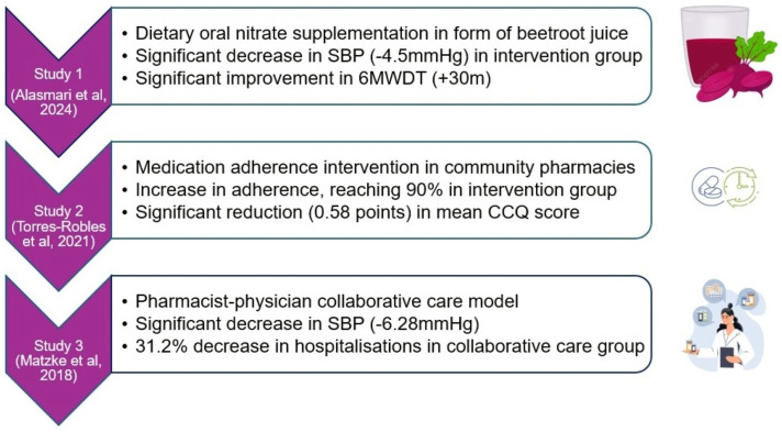 Interventions for the management of concomitant COPD and hypertension: A systematic review.