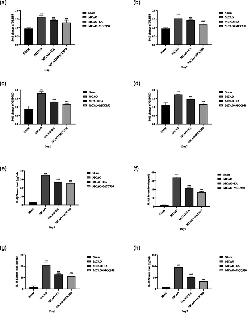 Effects of electroacupuncture on neural function and the expression of inflammation-related proteins NLRP3/caspase-1 in rats with ischemic stroke.