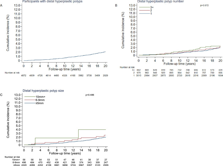 Association of distal adenoma and hyperplastic polyp characteristics with long-term proximal colon cancer risk: a secondary, observational analysis of data from the UK Flexible Sigmoidoscopy Screening Trial.