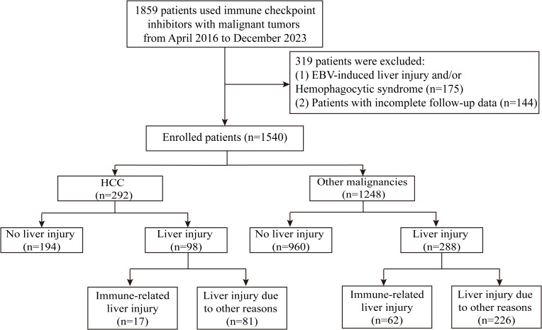 The Higher Incidence of Liver Injury in HCC Patients Compared to Other Malignancies During Immune-Checkpoint Inhibitor Therapy is Primarily Due to Tumor Progression.