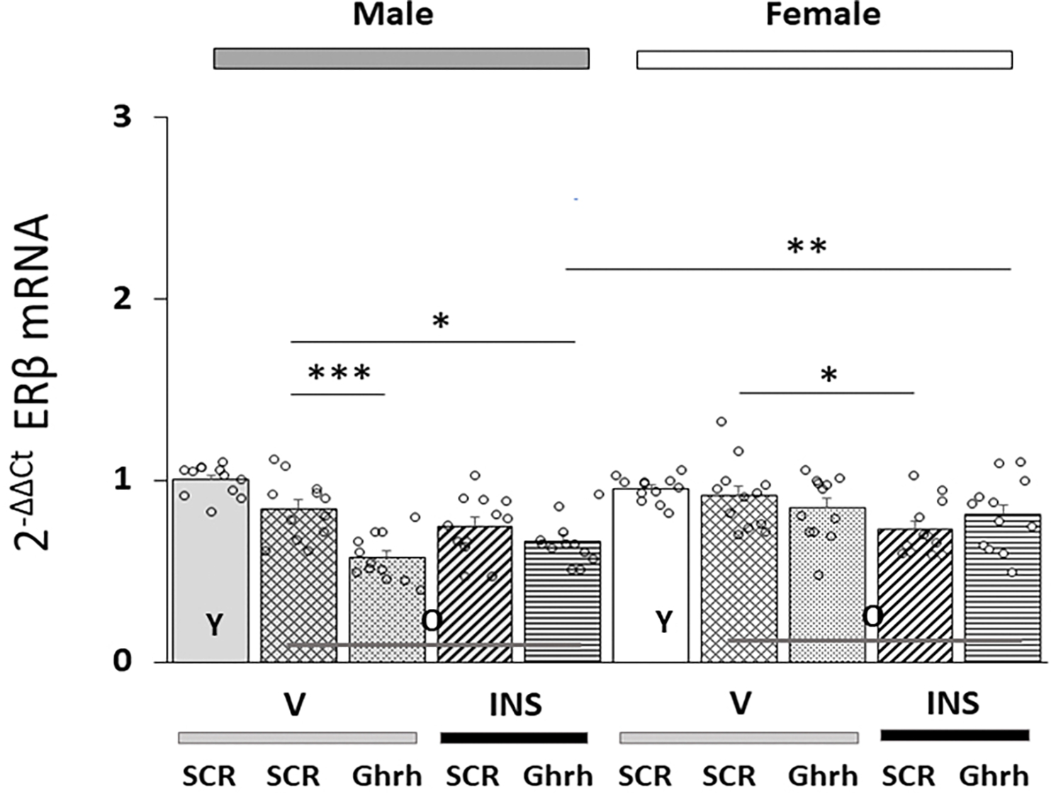 Aging Effects on Absolute and Relative Estrogen Receptor Variant Gene Expression Levels in Male Versus Female Rat Ventromedial Hypothalamic Nucleus Growth Hormone-Releasing Hormone Neurons.