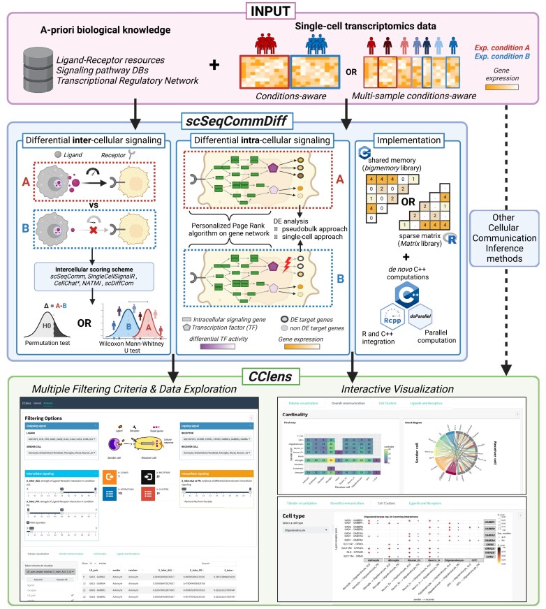 Differential cellular communication inference framework for large-scale single-cell RNA-sequencing data.