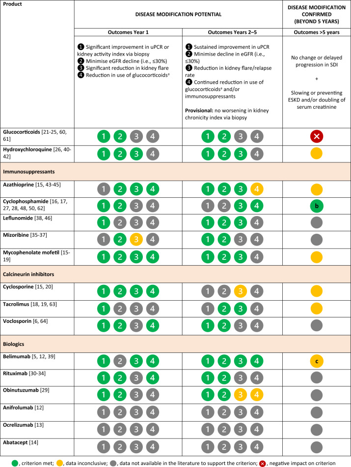 Disease-Modifying Therapies in Lupus Nephritis: A Narrative Review Evaluating Currently Used Pharmacologic Agents.
