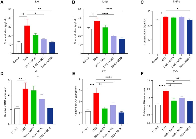 New Baitouweng Decoction alleviated DSS-induced colitis through the FXR/NLRP3 signaling pathway by regulating gut microbiota and bile acids.