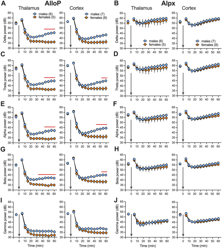 Comparative electrophysiological study of neuroactive steroid-induced hypnosis in mice: sex and drug-specific differences.