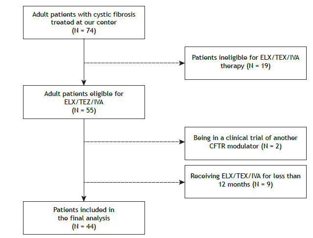 Impact of elexacaftor/tezacaftor/ivacaftor on the small airways in cystic fibrosis.