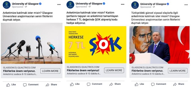 Advertising Online Surveys on Social Media: How Your Advertisements Affect Your Study.