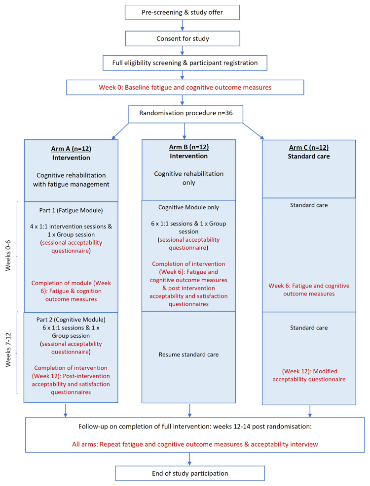 Strategy-based cognitive rehabilitation for childhood brain tumour: Protocol for an acceptability and feasibility trial of the Fatigue, Learning, and Memory Enrichment (FLaME) intervention.