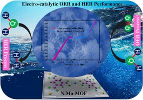 An innovative hierarchical flower-like NiMo-MOF as a bifunctional electrocatalyst for enhanced OER and HER performance