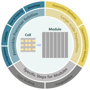 Challenges and perspectives for the perovskite module research