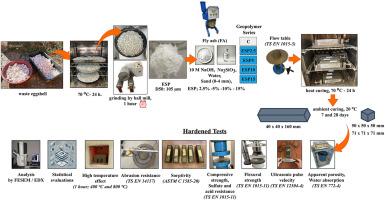 Recycling bio-waste into durable green mortars: Effects of eggshell powder on strength, microstructure, and durability