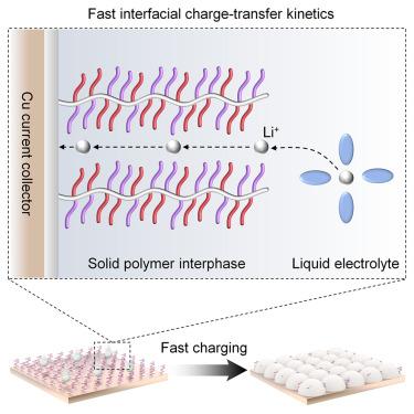 Extreme-fast-charging of energy-dense lithium metal batteries enabled by controlled grafting of ionic polymers