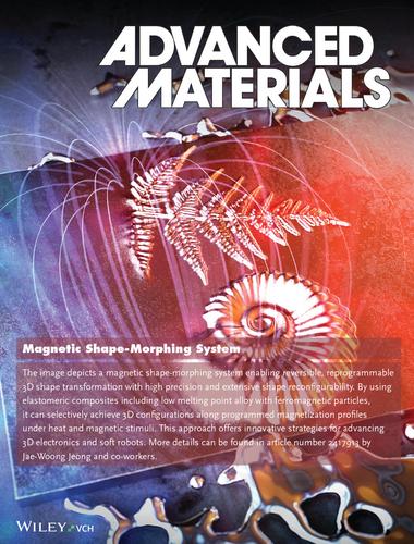 Cephalopod-Inspired Magnetic Shape-Morphing System for Complex 3D Transformations with Broad Reconfigurability in 3D Displays and Soft Robotics (Adv. Mater. 28/2025)