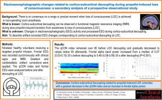Electroencephalographic changes related to cortico-subcortical decoupling during propofol-induced loss of consciousness: A secondary analysis of a prospective observational study