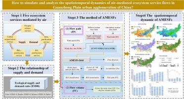Simulation and spatiotemporal dynamic analysis of air-mediated ecosystem service flows: A case study of Guanzhong Plain urban agglomeration