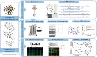 LC-MS/MS-guided separation of guaiacolane-type sesquiterpenes with anti-inflammatory activities from Chrysanthemum indicum†