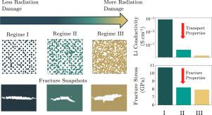 Mapping of fracture and ionic conductivity changes in ion implanted solid electrolytes: Insights from molecular dynamics