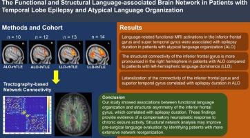 The functional and structural language-associated brain network in patients with temporal lobe epilepsy and atypical language organization