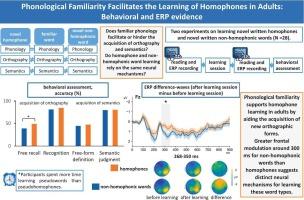 Phonological familiarity facilitates the learning of homophones in adults: Behavioral and ERP evidence