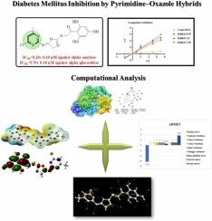 Computationally guided design and synthesis of pyrimidine–oxazole hybrids as novel antidiabetic agents: kinetic and molecular interaction studies