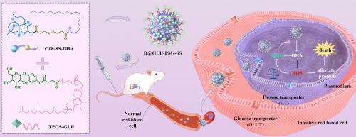 Glucose-functionalized redox-responsive dihydroartemisinin prodrug nanosystem for targeted malaria therapy