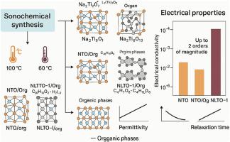 Synergistic effects of lithium doping and organic phases on the electrical and dielectric properties of sodium titanate solid-state electrolytes