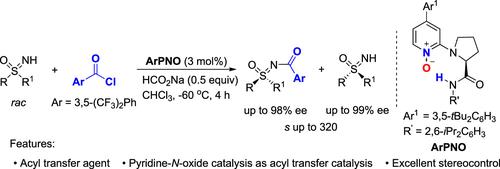Pyridine-N-oxide-Catalyzed N-Acylative Kinetic Resolution of Sulfoximines