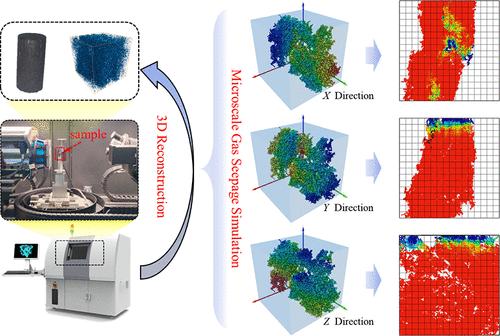 Microscopic Gas Seepage Simulation Based on Multidimensional Characteristics of Pore-Fracture Networks and Digital Cores