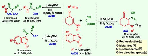 An Unusual I2/Base-Catalyzed C(sp3)–H Chalcogenation of Cyclohexanone-Fused 4-Hydroxy-2-pyridones and Extension to Several Cyano-Acetylated Derivatives