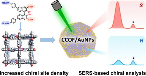 Enhancing Chiral Site Density in Covalent Organic Frameworks Enables Efficient SERS-Based Enantioselective Discrimination