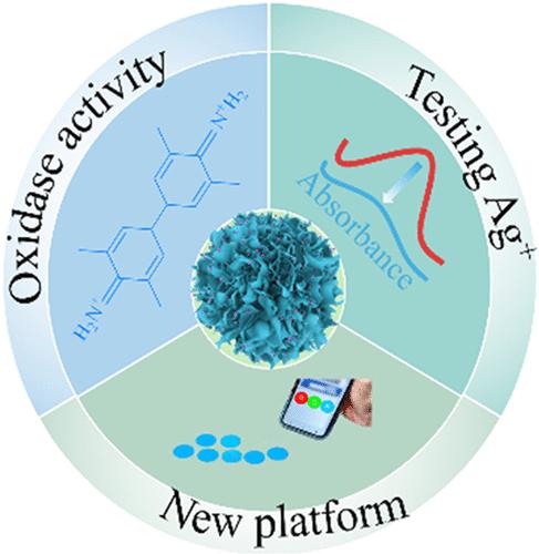 Petal-like Structured Cu2+-Doped MnO2 Nanoflowers as Nanozymes for Colorimetric Detection of Ag+