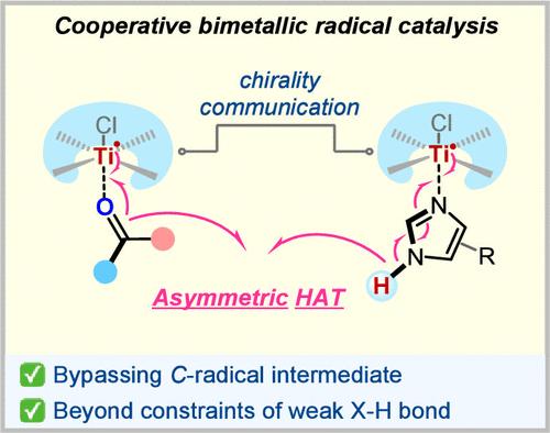 Cooperative Bimetallic Radical Catalysis Enables Asymmetric Hydrogen-Atom Transfer