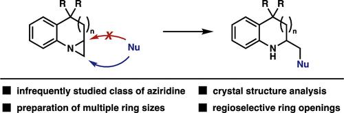 Preparation and Regioselective Ring Opening Reactions of Fused Bicyclic N-Aryl Aziridines