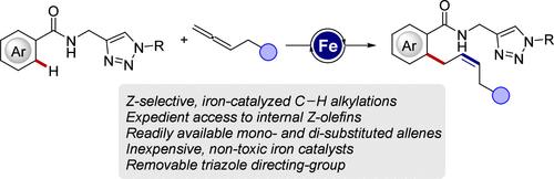 Z-Selective Iron-Catalyzed C–H Alkylations with Allenes: Access to Stereodefined Olefins