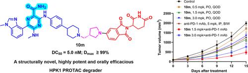 Discovery of a Novel Potent and Orally Efficacious PROTAC Degrader of HPK1 for Tumor Immunotherapy